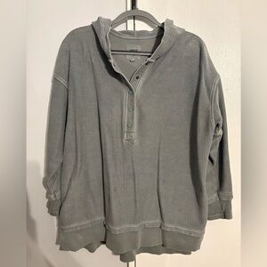 American Eagle light green Hooded Pullover Sweater